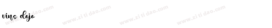 vins dojo字体转换